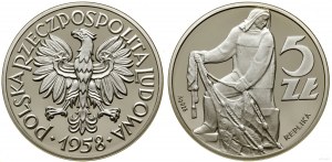 Poland, replica 5 gold, 1958, Warsaw