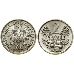 Poland, 2 zloty, 1970, Warsaw