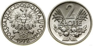 Poland, 2 zloty, 1972, Warsaw
