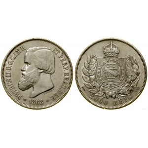 Brazílie, 2 000 realů, 1868