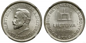 Litva, 10 litů, 1938, Kaunas