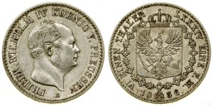 Germany, 1/6 thaler, 1856 A, Berlin