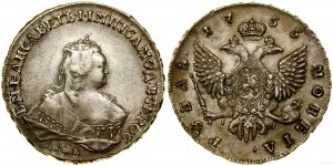 Russia, ruble, 1753 СПБ IM, St. Petersburg.