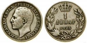 Serbia, 1 dinar, 1925, Poissy