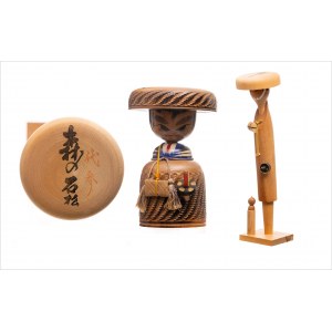 Samurajskie lalki kokeshi