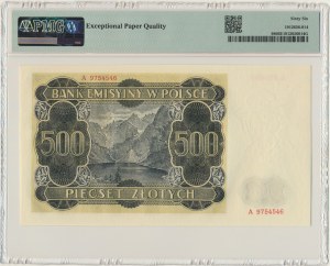 500 zloty 1940 - A - PMG 66 EPQ