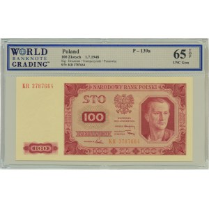 100 zloty 1948 - KR - WBG 65 TOP