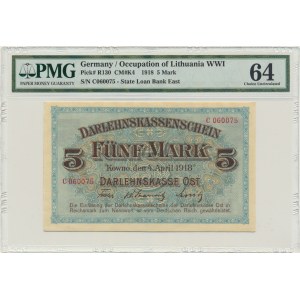 Kaunas, 5 Mark 1918 - C - PMG 64