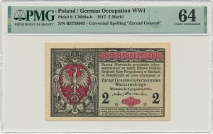 2 známky 1916 - Obecné - B - PMG 64