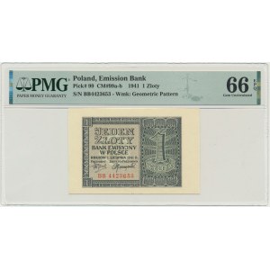 1 zlatý 1941 - BB - PMG 66 EPQ
