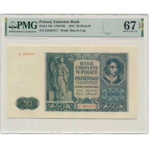 50 złotych 1941 - E - PMG 67 EPQ