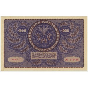 1 000 marek 1919 - I Serja U -
