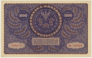 1 000 marek 1919 - I Serja U -