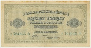 500.000 marek 1923 - P - 6 cyfr z ❊ - RZADKI