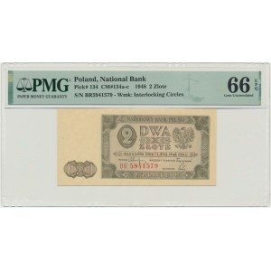 2 złote 1948 - BR - PMG 66 EPQ