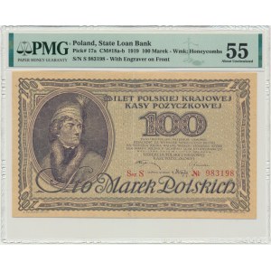 100 marek 1919 - Ser.S - PMG 55