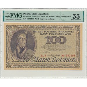 100 marek 1919 - Série S - PMG 55