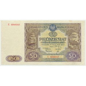 50 zloty 1946 - K -.
