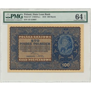 100 marek 1919 - IJ Serja J - PMG 64 EPQ