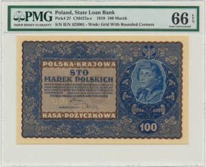 100 známek 1919 - IE Série N - PMG 66 EPQ