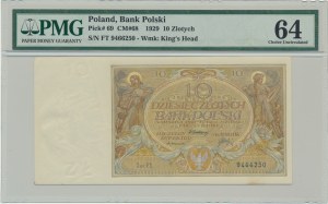 10 gold 1929 - Ser.FV. - PMG 64