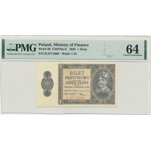 1 gold 1938 - IL - PMG 64