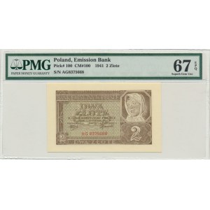 2 gold 1941 - AG - PMG 67 EPQ