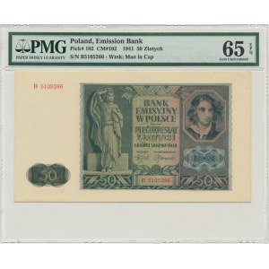 50 złotych 1941 - B - PMG 65 EPQ