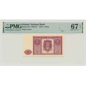 1 gold 1946 - PMG 67 EPQ
