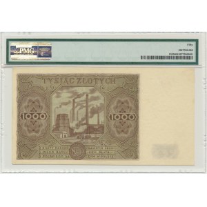 1,000 zloty 1947 - F - PMG 50