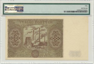 1.000 złotych 1947 - F - PMG 50