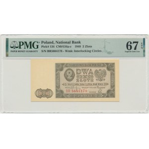 2 złote 1948 - BR - PMG 67 EPQ