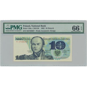 10 złotych 1982 - M - PMG 66 EPQ