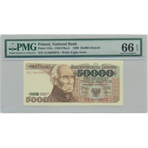 50.000 złotych 1989 - AC - PMG 66 EPQ