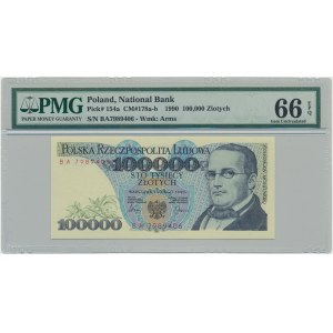 100 000 PLN 1990 - BA - PMG 66 EPQ