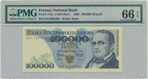 100.000 PLN 1990 - BA - PMG 66 EPQ