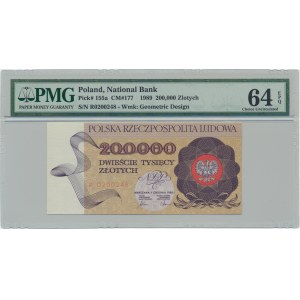 PLN 200.000 1989 - R - PMG 64 EPQ