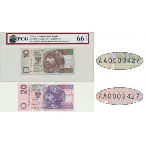 Zestaw, 10-20 złotych 1994 - AA 0003427 - PCG 66 EPQ