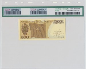500 złotych 1982 - CH - GDA 68 EPQ
