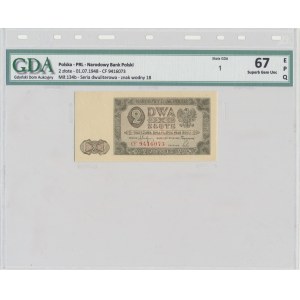 2 oro 1948 - CF - GDA 67 EPQ