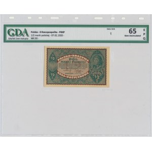1/2 Note 1920 - GDA 65 EPQ