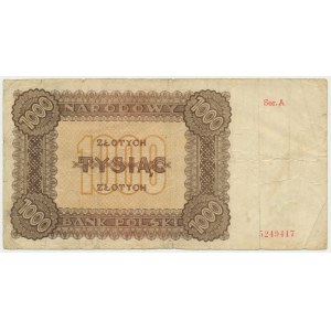 1,000 zloty 1945 - A -.