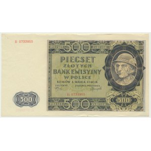 500 zloty 1940 - B -.