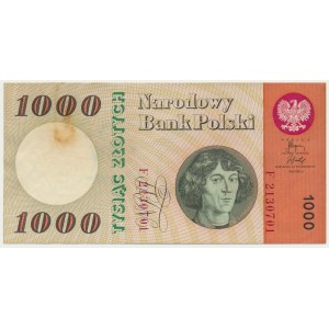 1 000 zlatých 1965 - F - vzácna séria