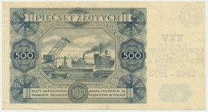 500 Zloty 1947 - O - mit gelegentlichem Überdruck