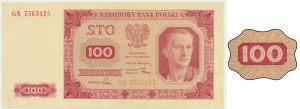 100 złotych 1948 - GN - bez ramki -