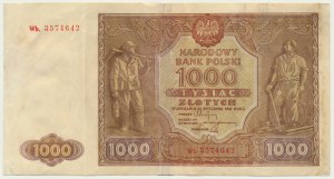 1.000 złotych 1946 - Wb. - rzadka seria zastępcza