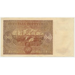 1.000 Zloty 1946 - Wb. - seltene Ersatzserie