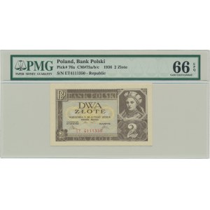2 zlaté 1936 - ET - PMG 66 EPQ