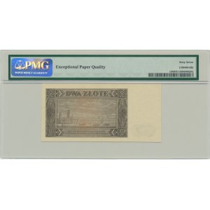 2 Zloty 1948 - CR - PMG 67 EPQ - seltene Serie aus echtem Umlauf